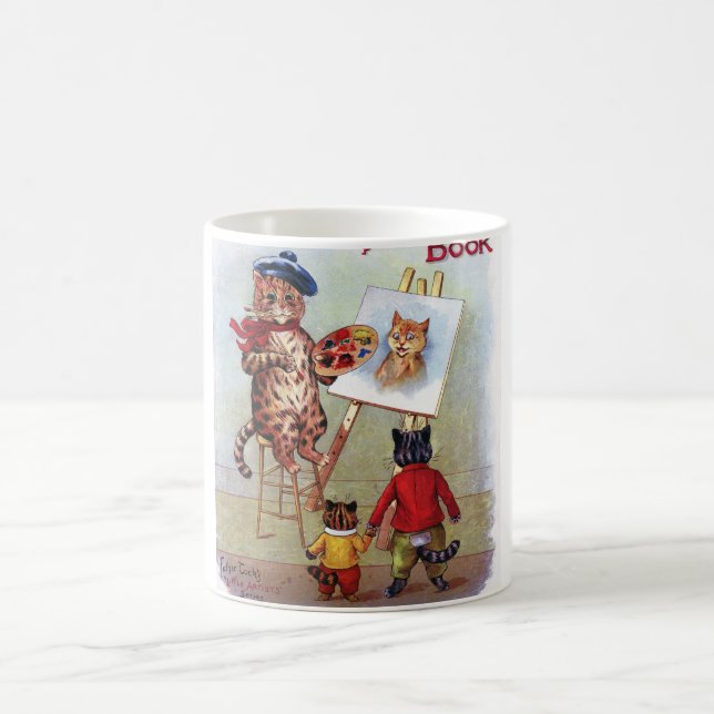 Painter Cat, Louis Wain Kaffemugg (Center)