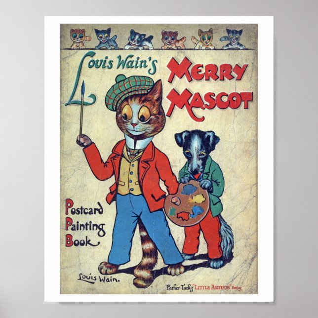 Painter Cat, Louis Wain Poster (Framsidan)