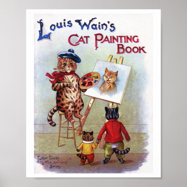 Painter Cat, Louis Wain Poster (Framsidan)