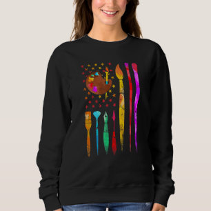 Painter Costume Paint Palette Push Ist American F T Shirt