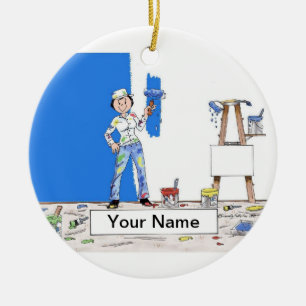 Painter - Honung Julgransprydnad Keramik