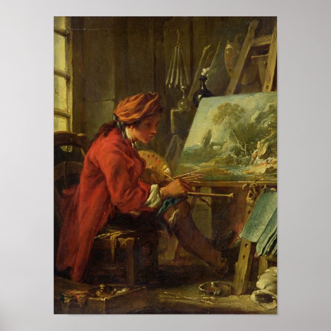 Painter i hans Studio Poster (Framsidan)