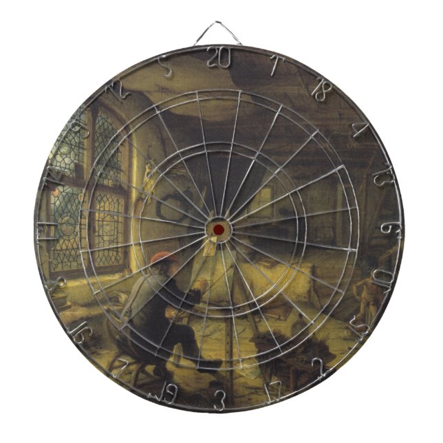 Painter i sin workshop (Artists Studio) Darttavla (Framsidan)