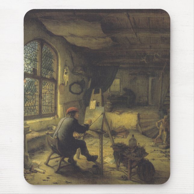 Painter i sin workshop (Artists Studio) Musmatta (Framsidan)