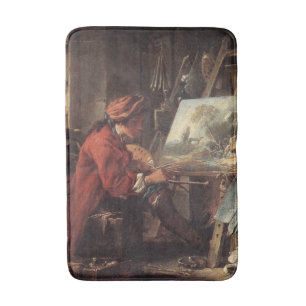 Painter in Hans Studio (av François Boucher) Badrumsmatta