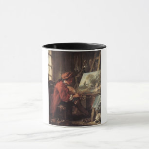Painter in Hans Studio (av François Boucher) Mugg