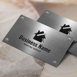 Painter Modern målningstjänst i Metall Visitkort