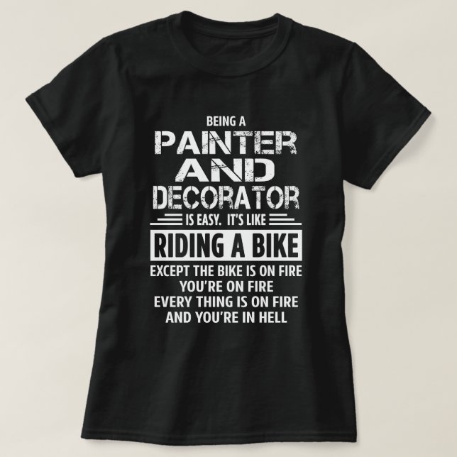Painter och dekorator t shirt (Design framsida)
