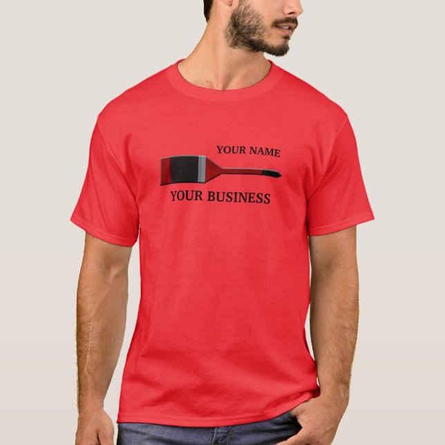 Painter Paintbrush Red T-shirt (Framsida)