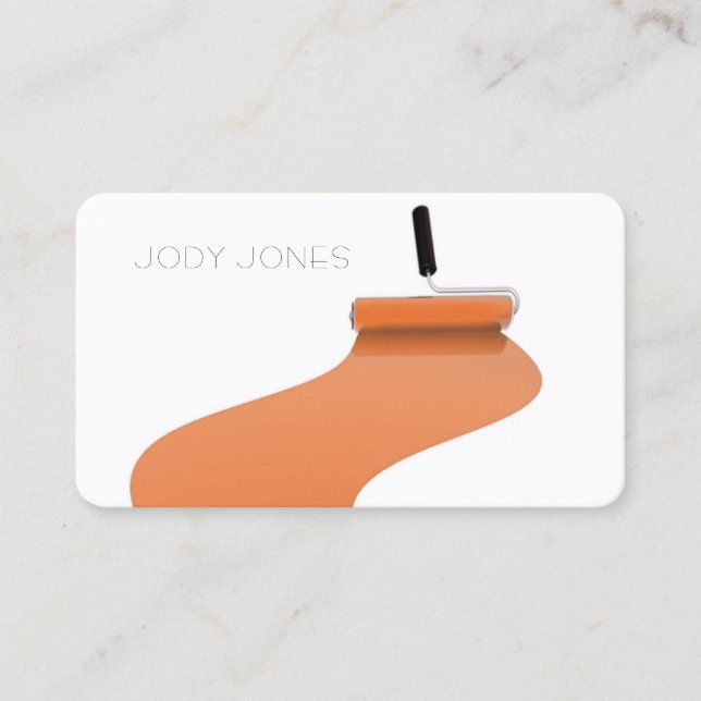 Painter Painter Roller Commercial Business Print Visitkort (Framsida)