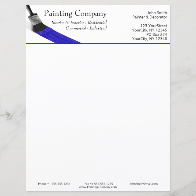 Painter Painter Service Company Push Blue (Framsida)