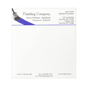 Painter Painter Service Company Push Blue Anteckningsblock