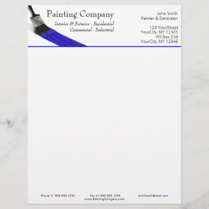 Painter Painter Service Company Push Blue Brevhuvud