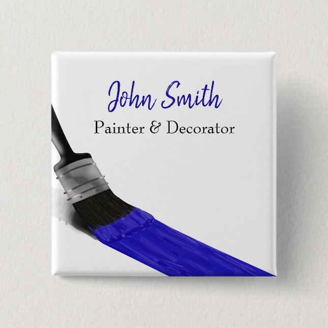 Painter Painter Service Company Push Blue Knapp (Framsida)