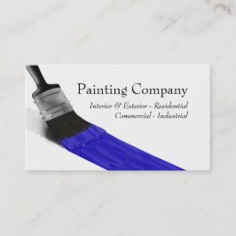 Painter Painter Service Company Push Blue Visitkort
