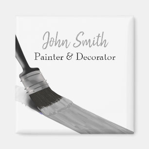 Painter Painter Service Company Push Grått Magnet