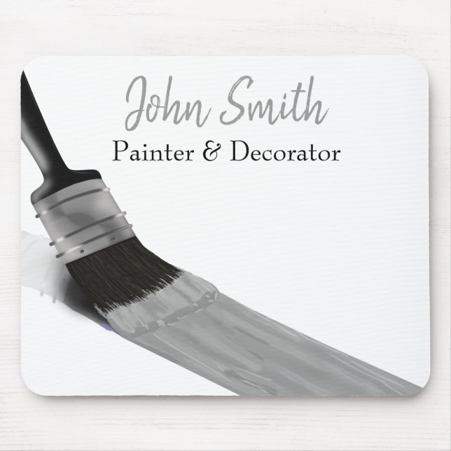 Painter Painter Service Company Push Grått Musmatta (Framsidan)