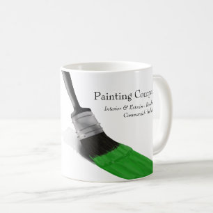 Painter Painter Service Company Push Grönt Kaffemugg