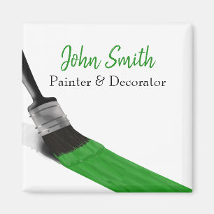Painter Painter Service Company Push Grönt Magnet