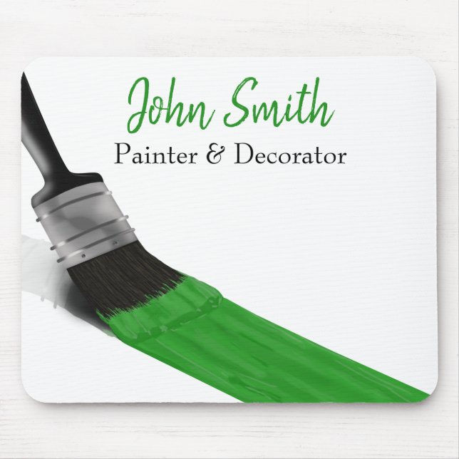 Painter Painter Service Company Push Grönt Musmatta (Framsidan)