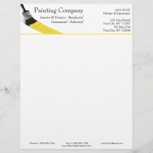 Painter Painter Service Company Push Gult Brevhuvud