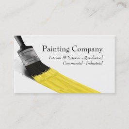 Painter Painter Service Company Push Gult Visitkort