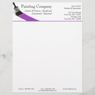 Painter Painter Service Company Push Lila Brevhuvud