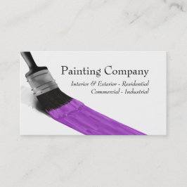 Painter Painter Service Company Push Lila Visitkort