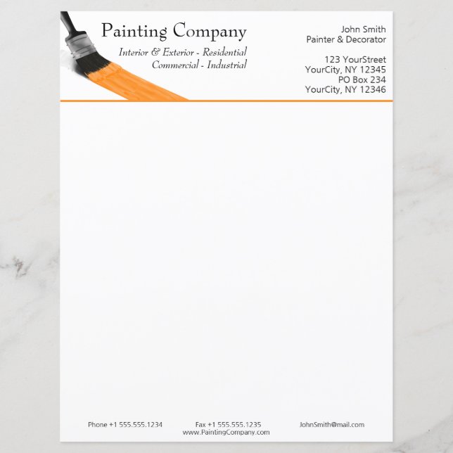 Painter Painter Service Company Push Orange (Framsida)