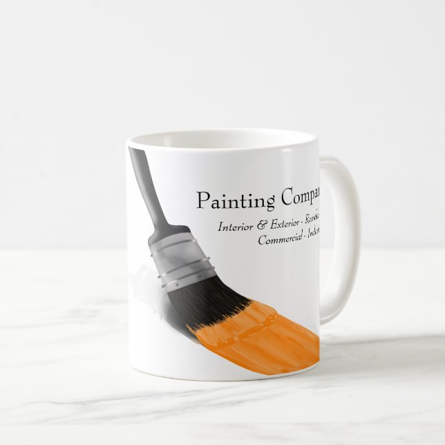 Painter Painter Service Company Push Orange Kaffemugg (Framsida höger)