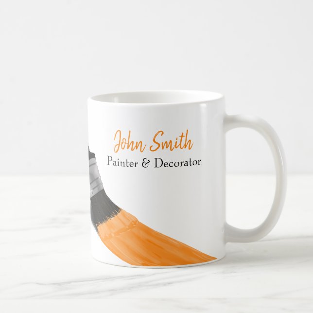 Painter Painter Service Company Push Orange Kaffemugg (Höger)