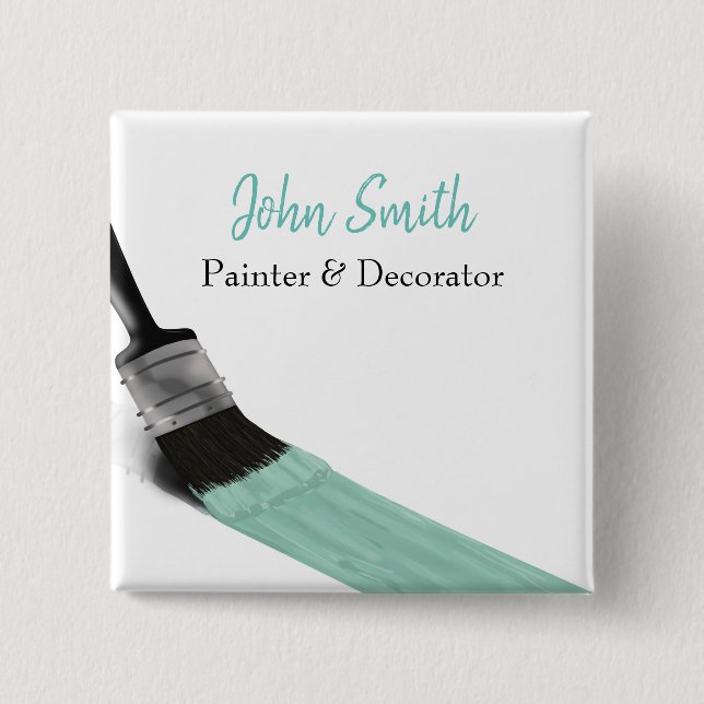 Painter Painter Service Company Push Pastel Mint Knapp (Framsida)