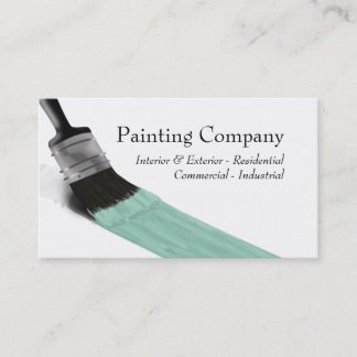 Painter Painter Service Company Push Pastel Mint Visitkort