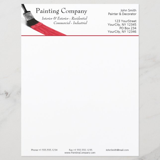 Painter Painter Service Company Push Red (Framsida)