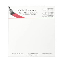 Painter Painter Service Company Push Red Anteckningsblock
