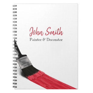 Painter Painter Service Company Push Red Anteckningsbok