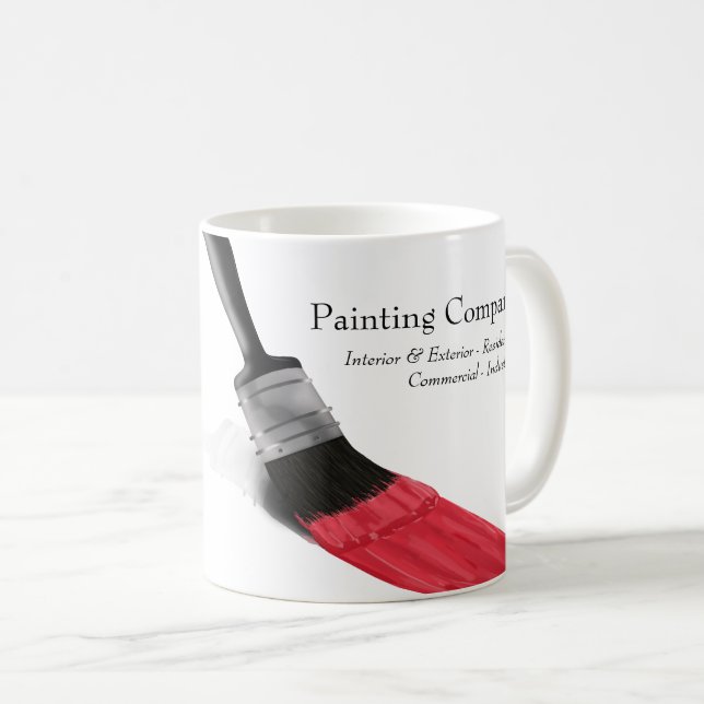 Painter Painter Service Company Push Red Kaffemugg (Framsida höger)