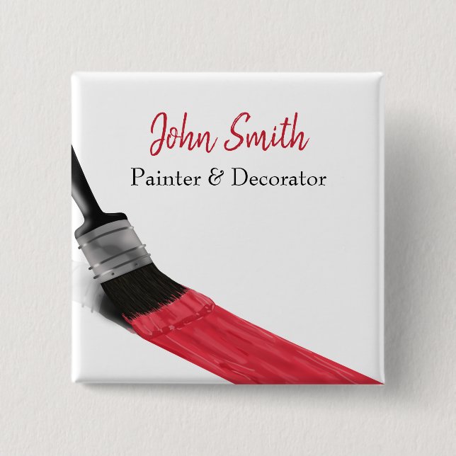 Painter Painter Service Company Push Red Knapp (Framsida)