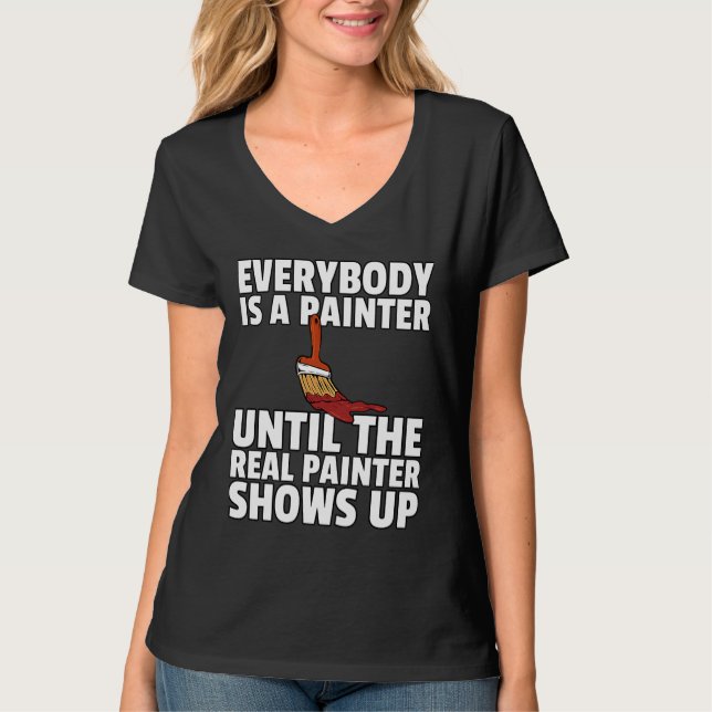 Painter Painting Artist Decorator T Shirt (Framsida)