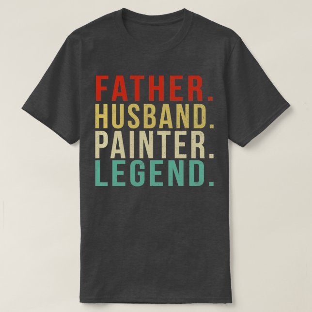 Painter Pappa Vintage Far T Shirt (Design framsida)