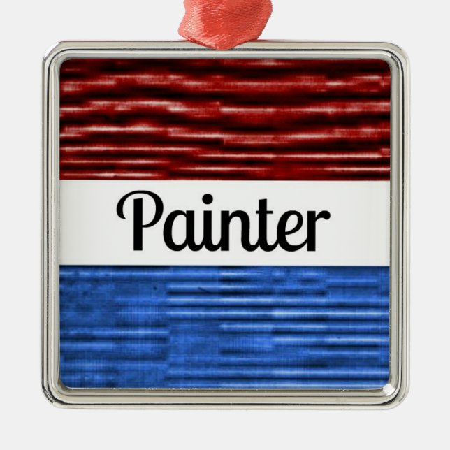 Painter Patriotic jul Ornament (Framsidan)