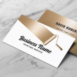 Painter Professionell Guld Painting Service Visitkort
