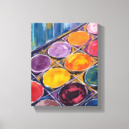 Painter’s Palette | Watercolor Artist Painting Canvastryck