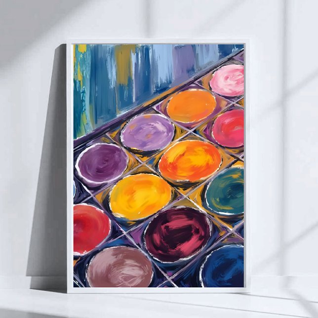 Painter’s Palette | Watercolor Artist Painting Poster (Skapare uppladdad)
