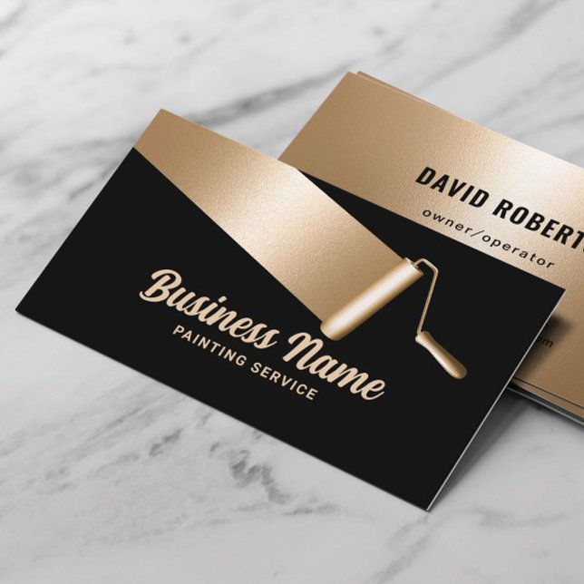 Painter Service Professionell Guld House Painter Visitkort (Skapare uppladdad)