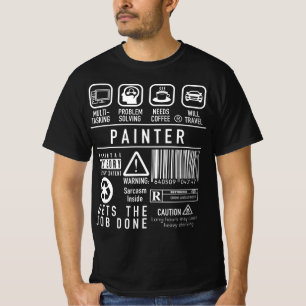 Painter Symbols Handyman DIY Plumber Electrician T Shirt