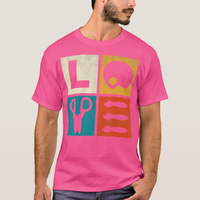 Painter Valentines day Gift Idea Art School Drawin T Shirt (Framsida)