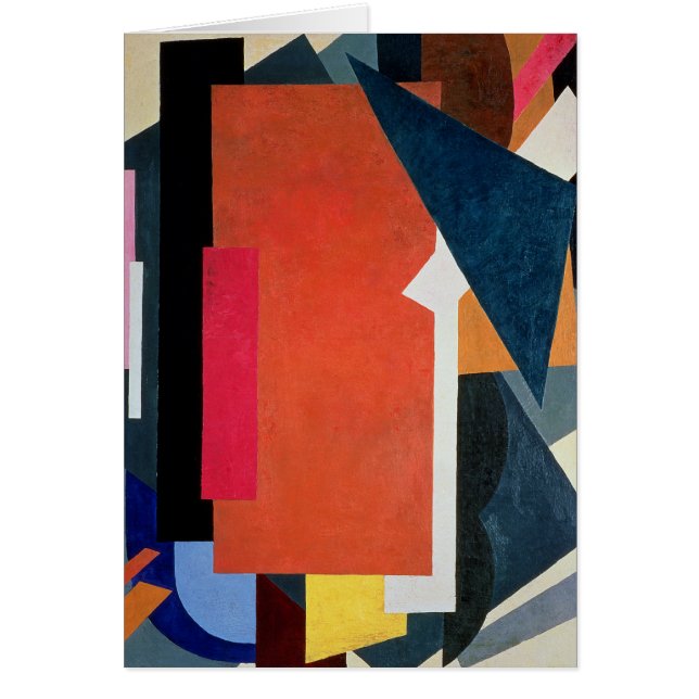 Painterly Architectonics, 1916-17 Hälsningskort (Framsidan)