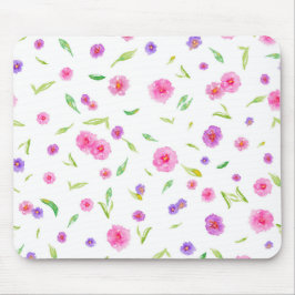 Painterly Blommigt Mouse Pad - Konstnärlig gåva ti Musmatta