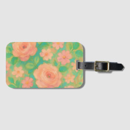 Painterly Floral Rose Pattern Art Bagagebricka